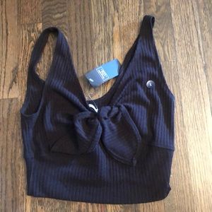 NWT Abercrombie Black Soft Crop